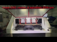 Used Auto Exchange CNC Routing Machine_4 spindle_60Krpm